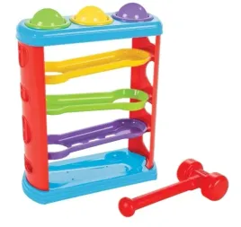 pilsan-zjezdzalnia-z-pilkami-3-pilki-i-mlotek-dla-dzieci-tor-pilki