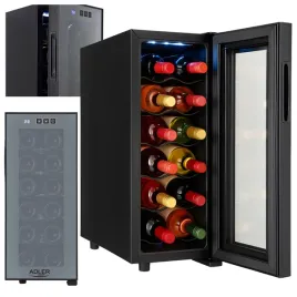 spizarka-do-napojow-wina-lodowka-12-butelek-33l-polki-regulowana-temp-adler