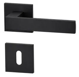 klamka-drzwiowa-kwadro-czarny-mat-rozety-na-klucz-slim-premium