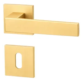 klamka-drzwiowa-kwadro-zloty-mat-szczotkowany-rozety-na-klucz-slim-premium