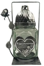 sliczny-znicz-szklany-artystyczny-latarnia-srebrny-dekor-roza-wspominamy