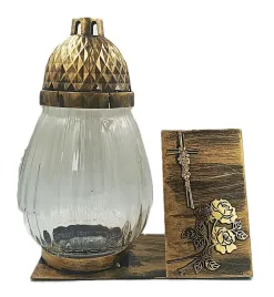 sliczny-znicz-szklany-artystyczny-banka-duza-zloty-tabliczka-krzyz-roze