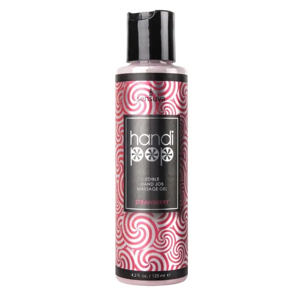 Sensuva Handipop Żel do masażu truskawkowy 125ml wygładzający
