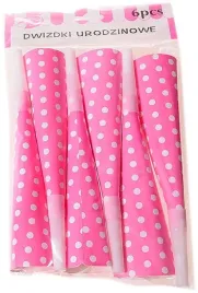 gwizdkitrabki-papierowe-kropki-rozowe6szt-c1a