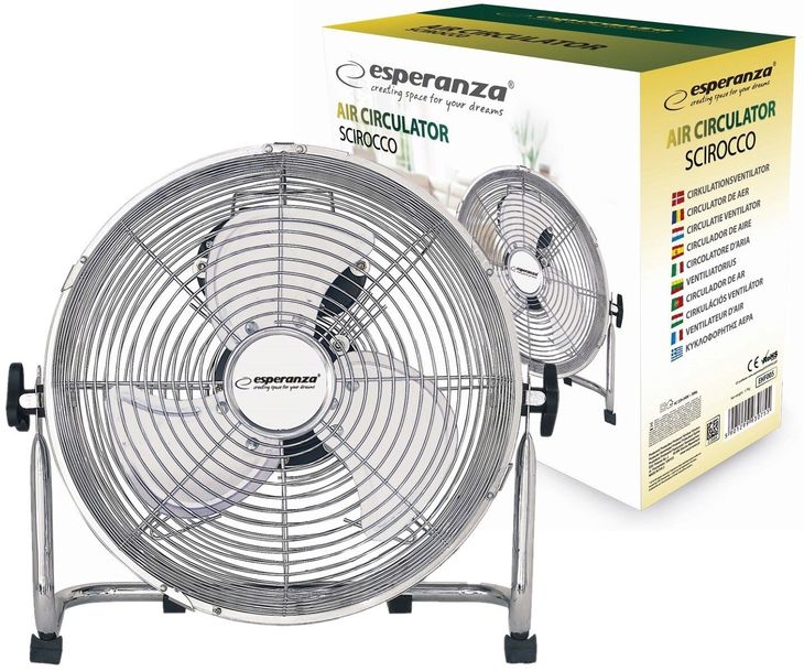WENTYLATOR PODŁOGOWY CYRKULATOR POWIETRZA MOCNY 50W 3 POZIOMY NAWIEWU