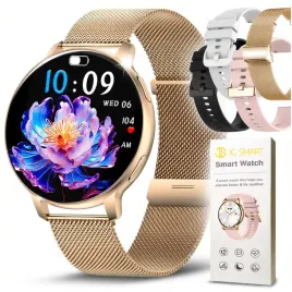 smartwatch-damski-zegarek-pl-menu-powiadomienia-rozmowy-smart-watch-4-paski