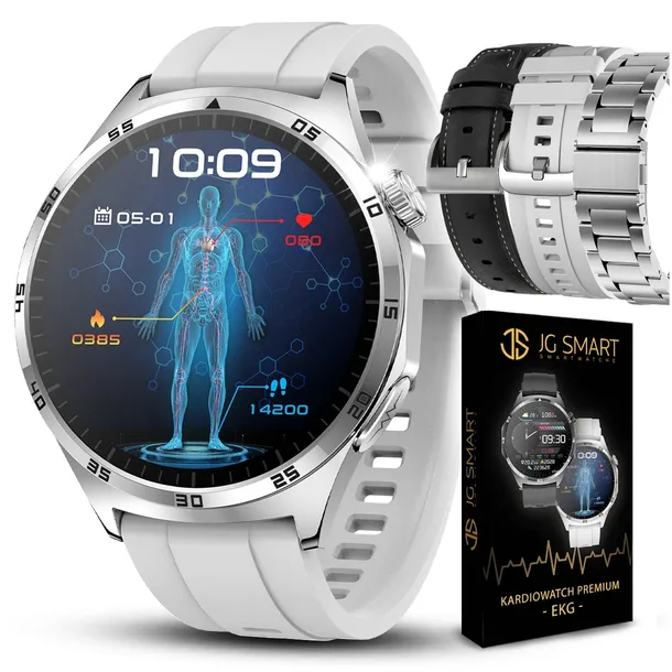 Smartwatch Zegarek dla Seniora POLSKIE MENU EKG TĘTNO CIŚNIENIE TEMPERATURA