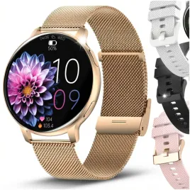 smartwatch-damski-zegarek-menu-pl-powiadomienia-rozmowy-smart-watch-4-paski