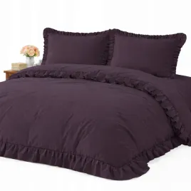 posciel-220x200-fiolet-z-falbanka-2x70x80-komplet-3cz-ekskluzywna-premium