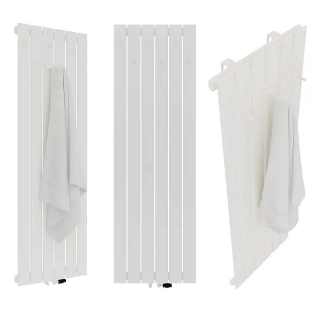 GRZEJNIK DEKORACYJNY RADIATOR Z WIESZAKAMI 1800/450 BIAŁY MAT