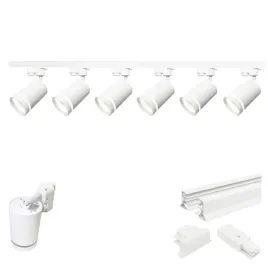 6-x-reflektor-z-gniazdem-gu10-1-fazowy-szynoprzewod-2-metry-bialy