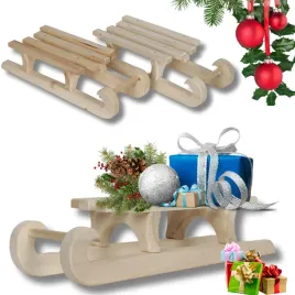 sanki-saneczki-drewniane-dekoracja-pod-choinke-stroik-prezenty-swiateczne