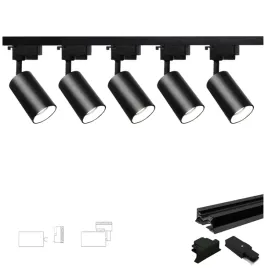 5-x-reflektor-led-na-zarowki-gu10-na-szynie-2-metry-do-garderoby-salonu