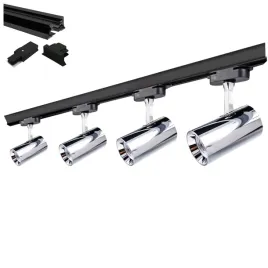 oswietlenie-punktowe-chrom-1faza-szyna-2metry-czarna-gabinet-sklep-biuro