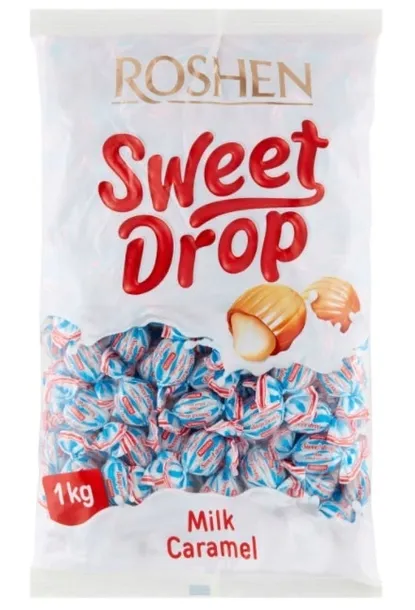 Cukierki Roshen Sweet Drop Karmelki z Mlecznym Nadzieniem 1 kg