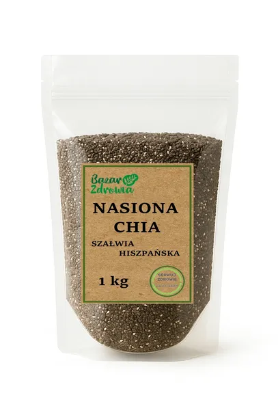 Nasiona Chia Szałwia Hiszpańska 1kg NATURALNE