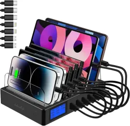 ideallife-i13-stacja-ladujaca-do-wielu-urzadzen-7-portow-70-w