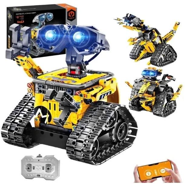 ZDALNIE STEROWANY ROBOT ZABAWKA KONSTRUKCYJNA RC DLA DZIECI 560 EL. 4w1