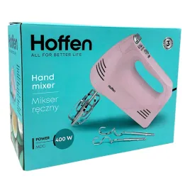 hoffen-mikser-reczny-400w-5-poziomow-predkosci-rozowy