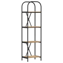 polka-na-ksiazki-dab-rzemieslniczy-40-x-30-x-146-cm