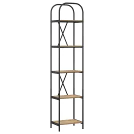 polka-na-ksiazki-dab-rzemieslniczy-40-x-30-x-183-cm