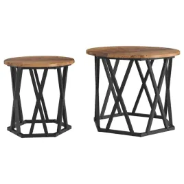 stolik-boczny-2-pcs-drewno-z-odzysku-drewno-inzynieryjne-i-stal