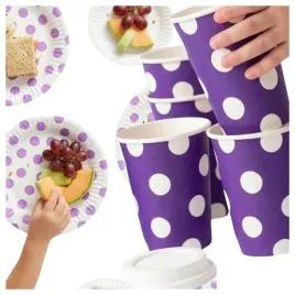 talerzyki-jednorazowe-papierowe-kubeczki-biale-fioletowe-zestaw-6-sztuk