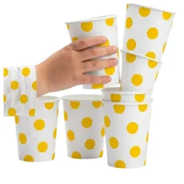 kubeczki-papierowe-biale-zolte-jednorazowe-250-ml-komplet-6-szt-na-okazje