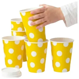 kubeczki-papierowe-biale-zolte-komplet-6szt-270-ml-jednorazowe-na-urodziny