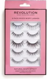 makeup-revolution-zestaw-sztucznych-rzes-5-pack-natural-wispy-lashes