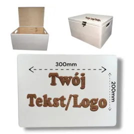 pudelko-drewniane-biale-40x30x23-z-grawerem-i-welna-chrzest-slub-na-prezent