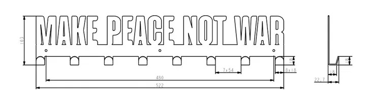 wieszak-scienny-gamet-ws27-make-peace-not-war-material-metal