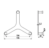 wieszak-scienny-gamet-ws106-spinner-czarny-material-metal