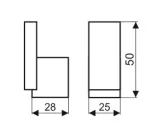 gamet-wieszak-wp48-chrom-polysk-material-aluminium
