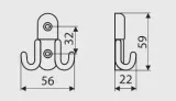 gamet-wieszak-wp60-chrom-polysk-liczba-sztuk-1-szt