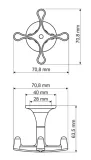 gamet-wieszak-wp66-chrom-polysk-liczba-sztuk-1-szt