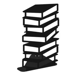 podporka-do-ksiazek-ksiazki-czarny-mat-struktura-loft-metalowa-biuro