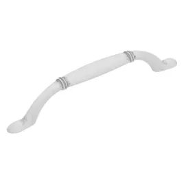 gamet-uchwyt-ur49-bialy-ze-srebrnym-przetarciem-128mm