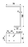 gamet-nozka-ns32-bialy-mat-100mm-ksztalt-inny