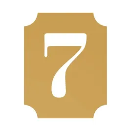 gamet-tabliczka-cyfra-7-zloty-satynowy-70mm