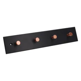 gamet-wieszak-wd12-panel-drewniany-antracyt-4-haczyki-miedz-szczotkowana