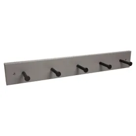 gamet-wieszak-wd21-panel-drewniany-popiel-5-haczykow-czarny-mat