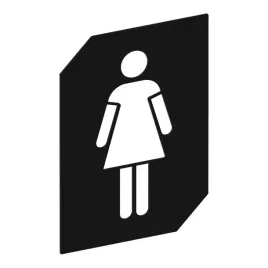 gamet-tabliczka-wc-pani-czarny-strukturalny-70mm