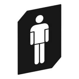 gamet-tabliczka-wc-pan-czarny-strukturalny-70mm