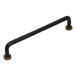 gamet-uchwyt-us17-czarny-super-mat-zloty-antyczny-160mm