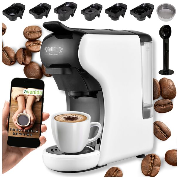Ekspres na Kapsułki 11w1 Nespresso Dolce Gusto Tchibo Caffisimo ESE Mielona