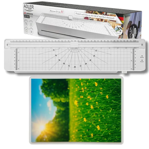LAMINATOR A3 A4 Laminarka 80-125 mic 320mm 5x Folia gratis Szybka Trymer