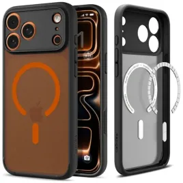 etui-spigen-ultra-hybrid-mag-magsafe-do-iphone-17-pro-czarno-pomaranczowy
