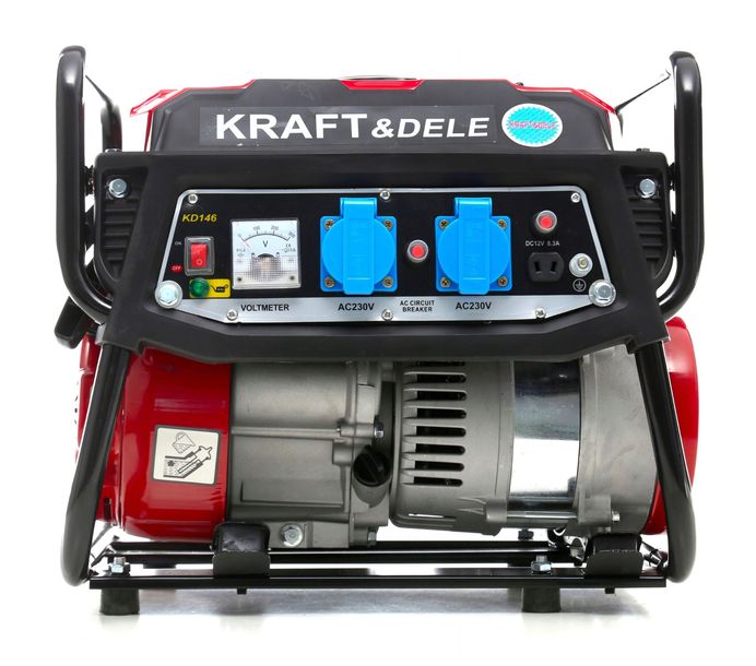 Agregat Prądotwórczy Przenośny Jednofazowy 230V/12V 1500W 3KM GENERATOR
