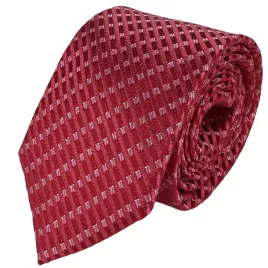 elegancki-krawat-meski-klasyczny-czerwony-w-delikatny-wzor
